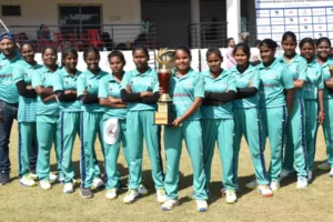 Sandeep Patil – Giving Trophy – Womens Blind Cricket T20 – 10