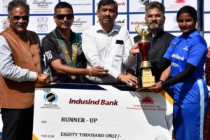 Sandeep Patil – Giving Trophy – Womens Blind Cricket T20 – 5