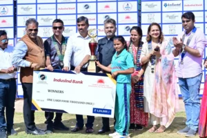 Sandeep Patil – Giving Trophy – Womens Blind Cricket T20 – 8