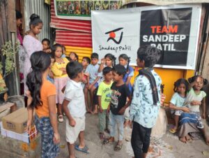 Team Sandeep Patil – Distributing Books to Children – 2