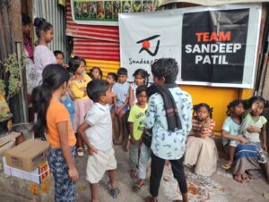 Team Sandeep Patil – Distributing Books to Children – 3